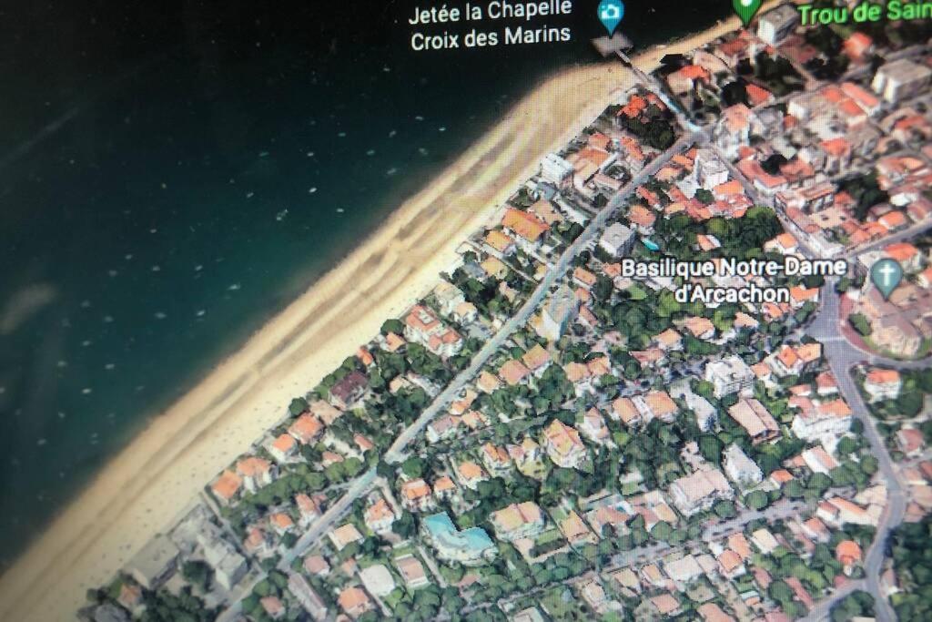 Appart Sur La Plage Pied Dans L Eau Avec Terrasse Jardin Vue Sur Le Bassin Depuis La Terrasse , Parking 아르카숑 외부 사진